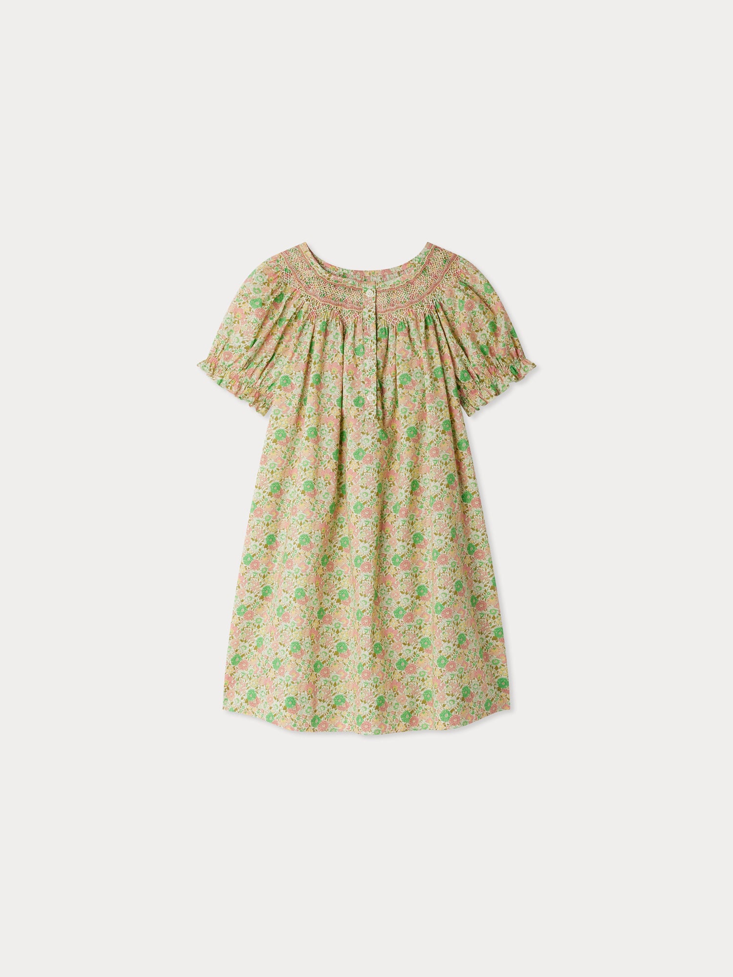 Jarah smocked dress made with Liberty fabrics • Bonpoint