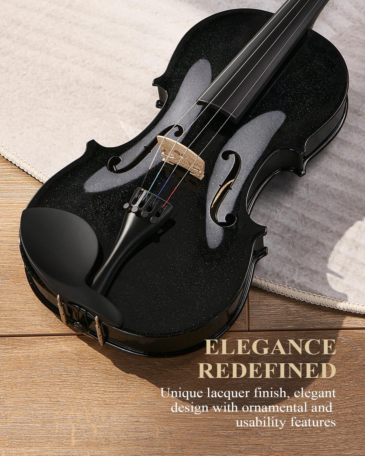 Eastar 4/4 Violin Set Full Size Fiddle Solidwood for Adults with Hard