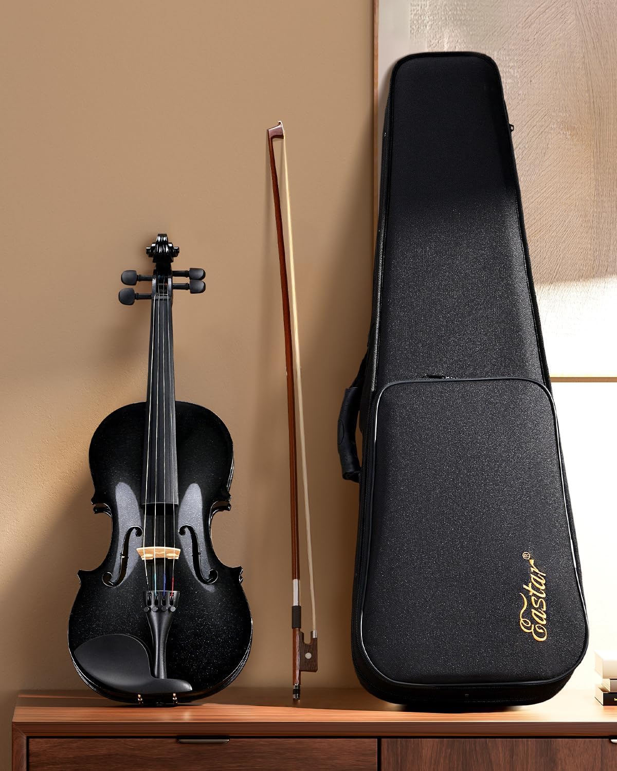 Eastar 4/4 Violin Set Full Size Fiddle Solidwood for Adults with Hard