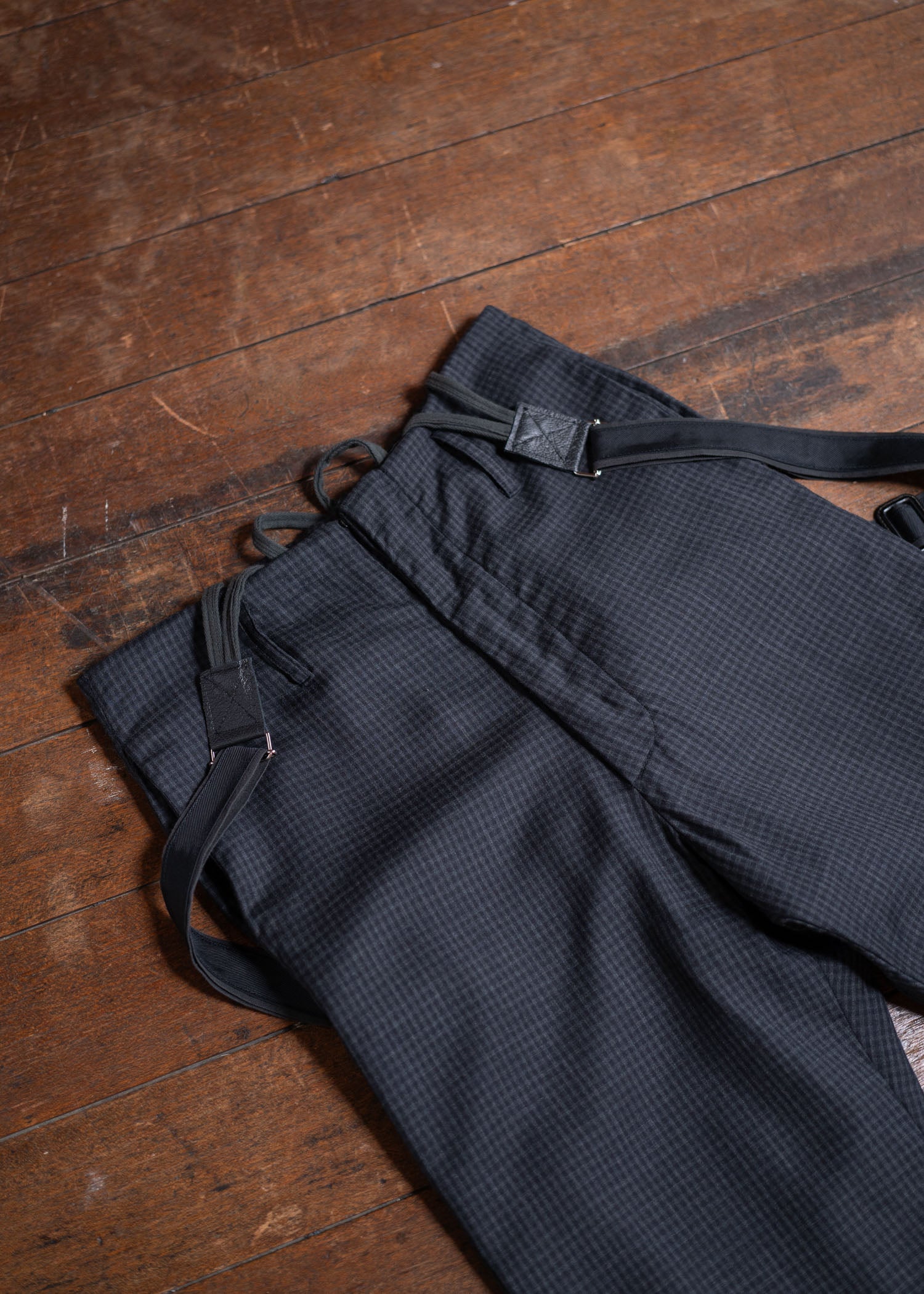 Geoffrey B. Small Tasmanian Wool Pants with suspenders – VISION OF