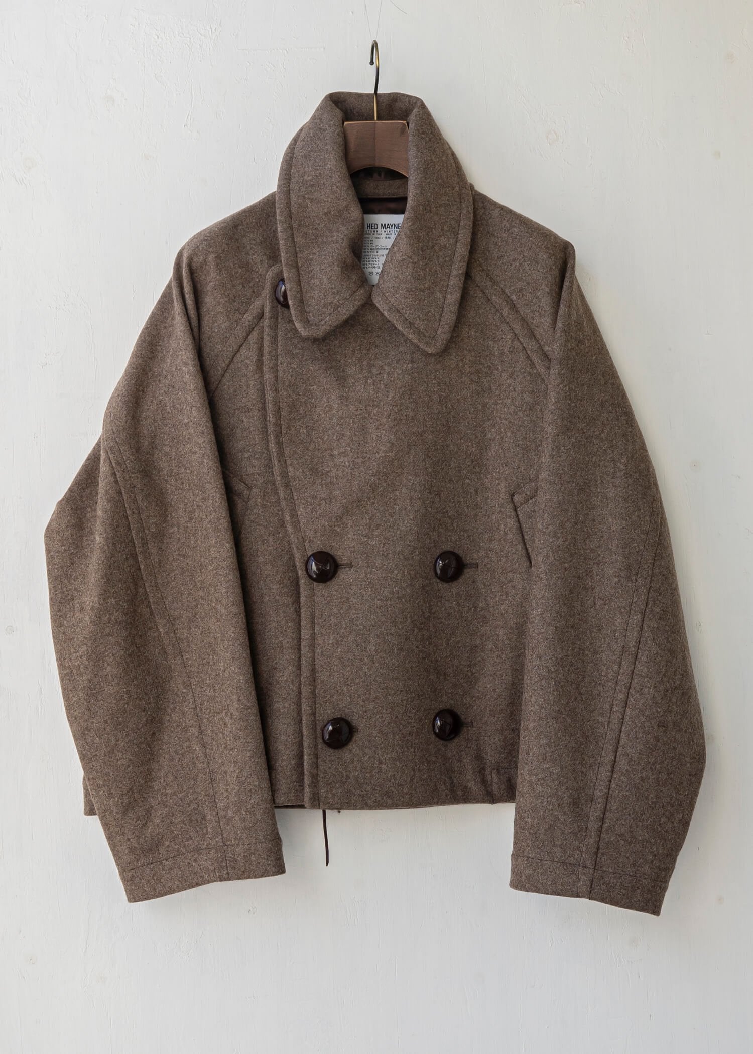 HED MAYNER / CROPPED PEA COAT – VISION OF FASHION