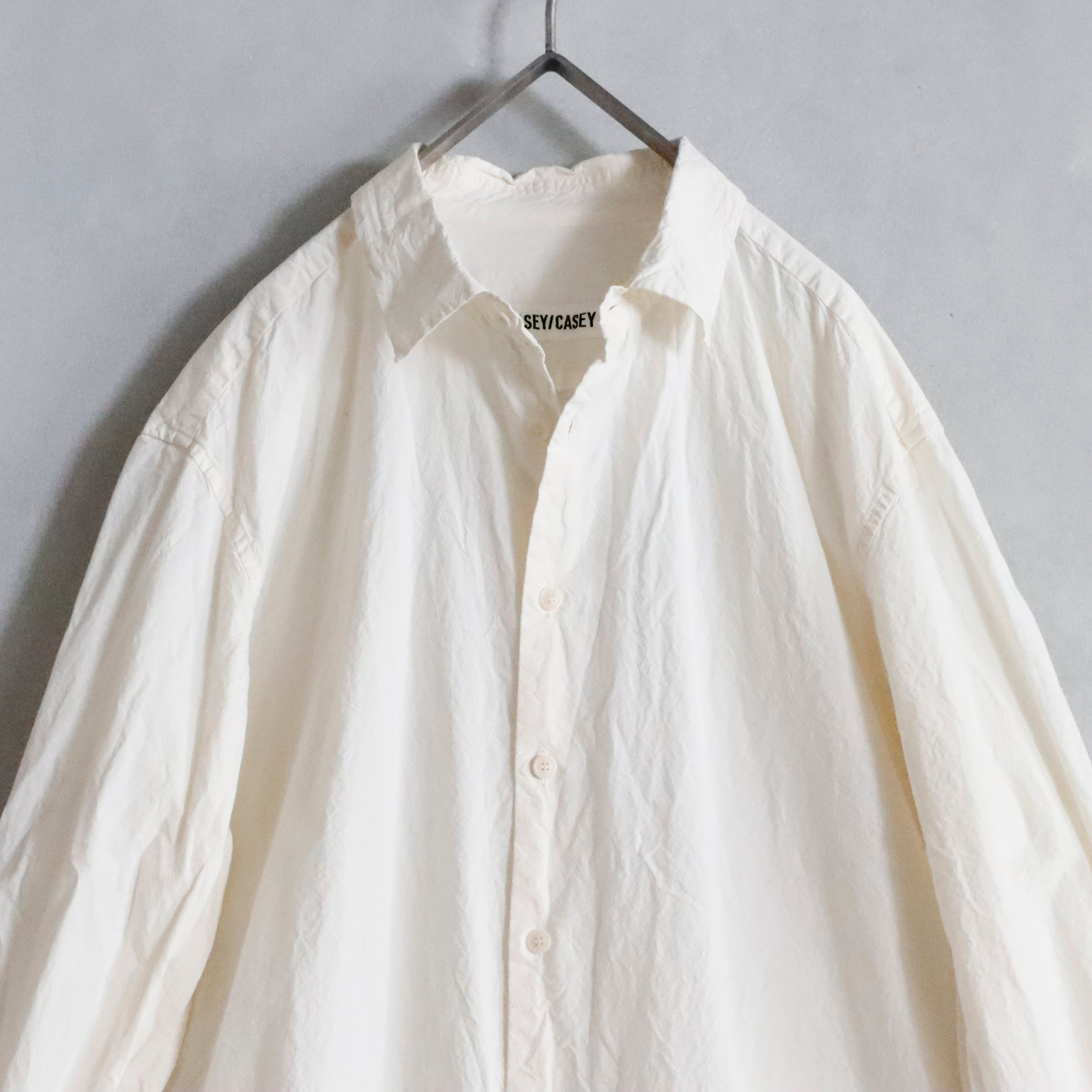 BIG RACCOURCIE SHIRT ― NATURAL / MENS, UNISEX – VISIONS
