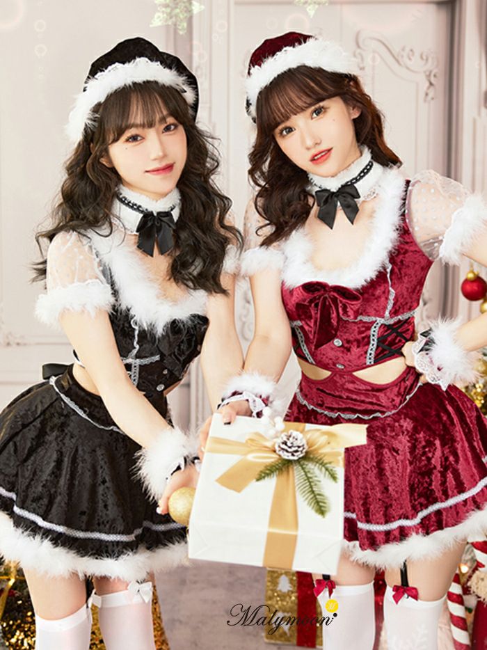 6点セット】Malymoon マリームーン サイドカットサンタ [レッド