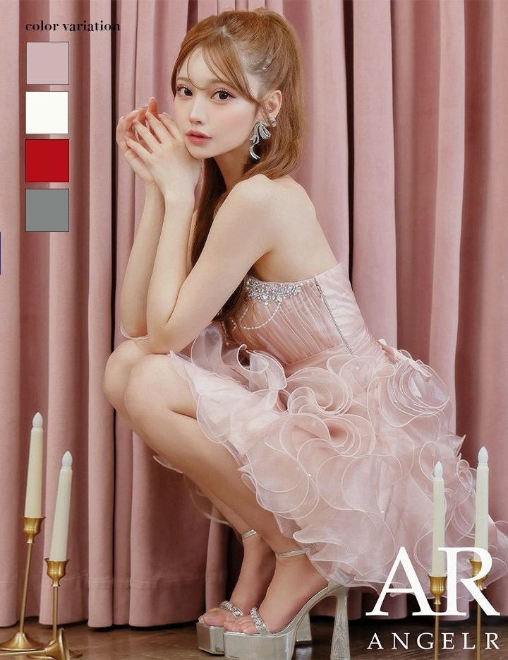 AngelR エンジェルアール ベアトップハートカットビジューパール