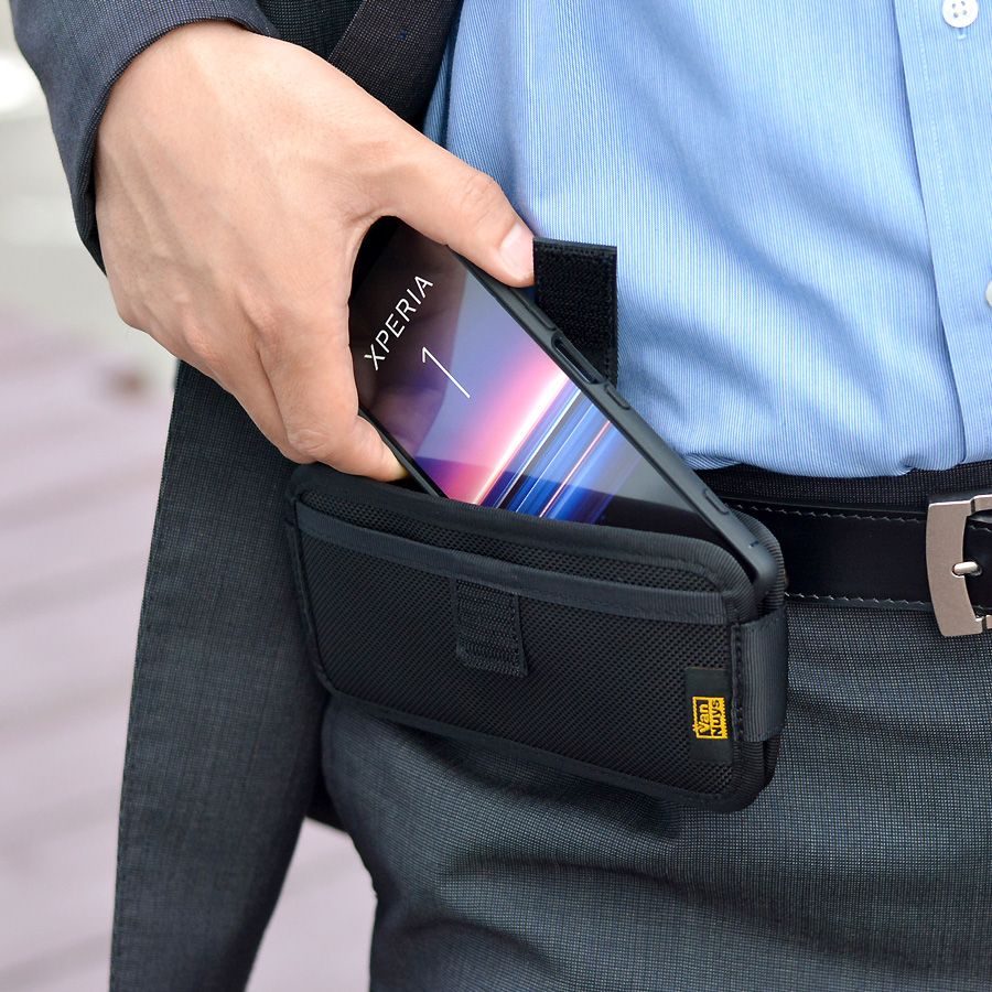 E130：Xperia1用 完全無欠の横型キャリングケース 180 | バンナイズ
