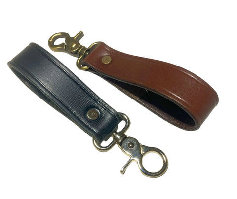 1 in. Heavy Duty Leather Belt Loop Key Fob Tool Keeper - Choice of