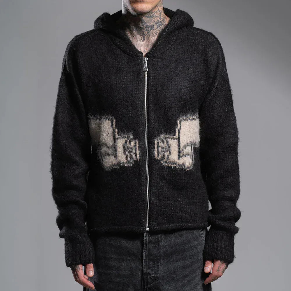 ASKYURSELF (アスクユアセルフ)商品ページ - Wrapped Banned Zip Knit