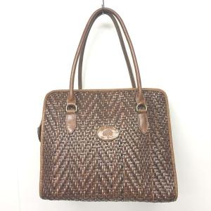 ハンドバッグ トートバッグ ベルト レザー 茶 ブラウン（2024/07/26