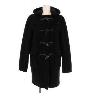 ELIZA DUFFLE COAT ダッフルコート ひざ丈 フード付き ウール 無地