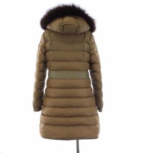 CARBETTA ダウンコート ロング ラクーンファー M ブラウン LTA13A4283