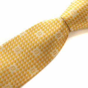 ネクタイ ワイドタイ ズッカ柄 絹 シルク ロゴ 青 ブルー（2024/03/08