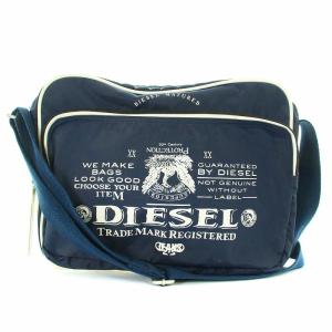 ショルダーバッグ スクエア ロゴ プリント 紺 ネイビー（2024/08/29