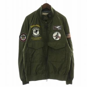フライトジャケット MA-1 ミリタリー ブルゾン ジップアップ ワッペン
