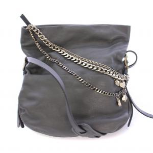 バイカーチェーン ショルダーバッグ クロスボディバッグ レザー