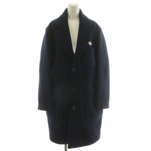 ウールモッサシングルコート ロング丈 フード ウール アウター 34 XS