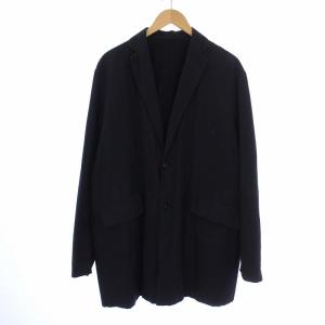 19AW ウールショールカラーコート ロング 3 紺 Q03-04009（2023/12/20