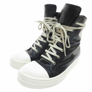 RU01C4890-LPO-911 RAMONES スニーカー レザー Black Milk 43（2024/07