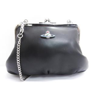 オーブ がま口 チェーン ショルダーバッグ ブラック（2025/02/05買取