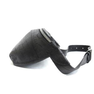 ライダー スクリットレザー ボディバッグ カリグラフィー ブラック