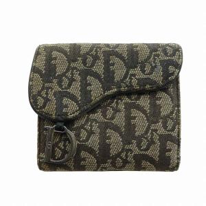 LADY DIOR ロータスウォレット カナージュ 三つ折り財布 ピンク（2024