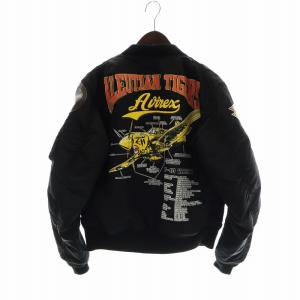 MA-1 フライトジャケット 中綿 ブルゾン 長袖 レザー ワッペン ジップ