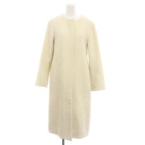 20AW 袖ファー付きボアコート アウター ロング ノーカラー 38 M