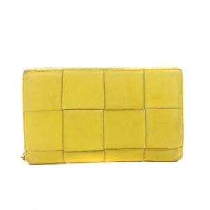 長財布 ラウンドファスナー レザー 小銭入れ 黄色 イエロー（2024/10