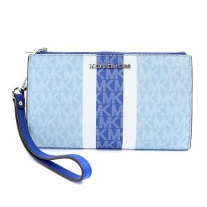 長財布 二つ折り レザー 青 ブルー 水色（2024/04/25買取） - MICHAEL