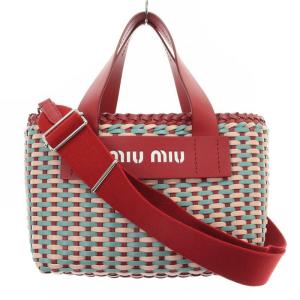 INTRECCIO 2wayバッグ 赤（2024/10/15買取） - miumiu ミュウミュウ