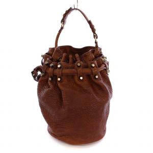 ブレンダ ショルダーバッグ レザー スネークチェーン 黒 ブラック