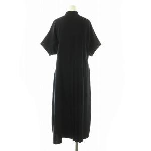 24SS ASYMMETRY PLEATS DRESS ワンピース 36 ダークネイビー（2025/04