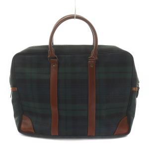 ブラックウォッチ ビジネスバッグ ブリーフケース グランチェック 緑
