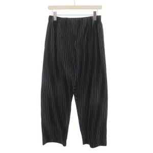プリーツ イージーパンツ ストライプ 1 ネイビー（2024/10/08買取