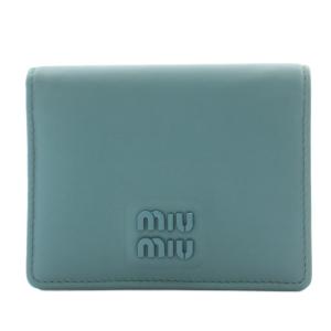 財布 二つ折り ハート柄 レザー ピンク（2022/07/07買取） - miumiu