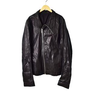 RU17F8762-LGW 17AW Mollino レザージャケット 52 黒（2022/12/08買取