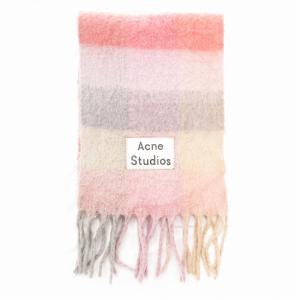 マフラー フリンジ ウール イタリア製 青 ブルー（2024/06/13買取