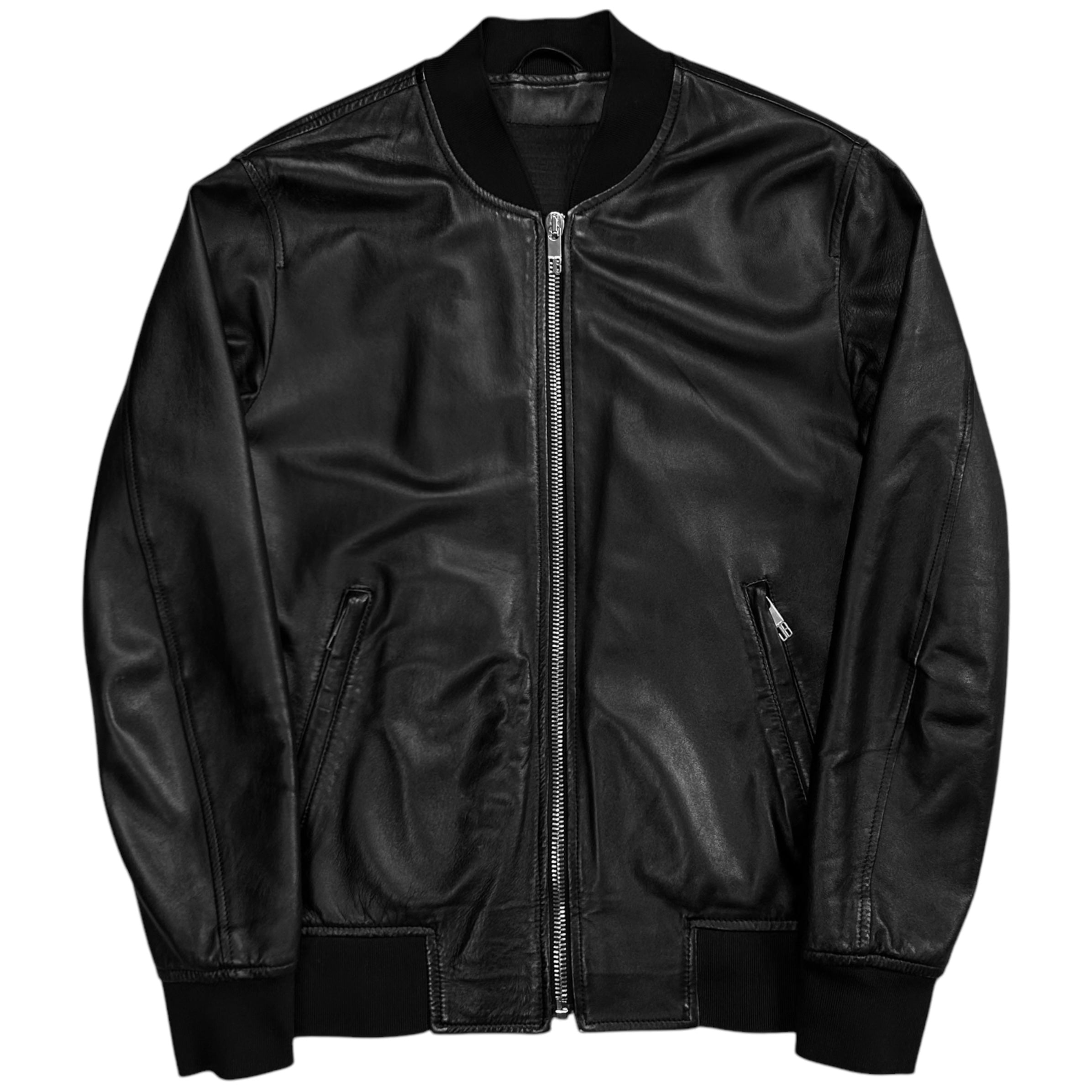 Dirk Bikkembergs Lamb Leather Bomber Jacket – Vertical Rags