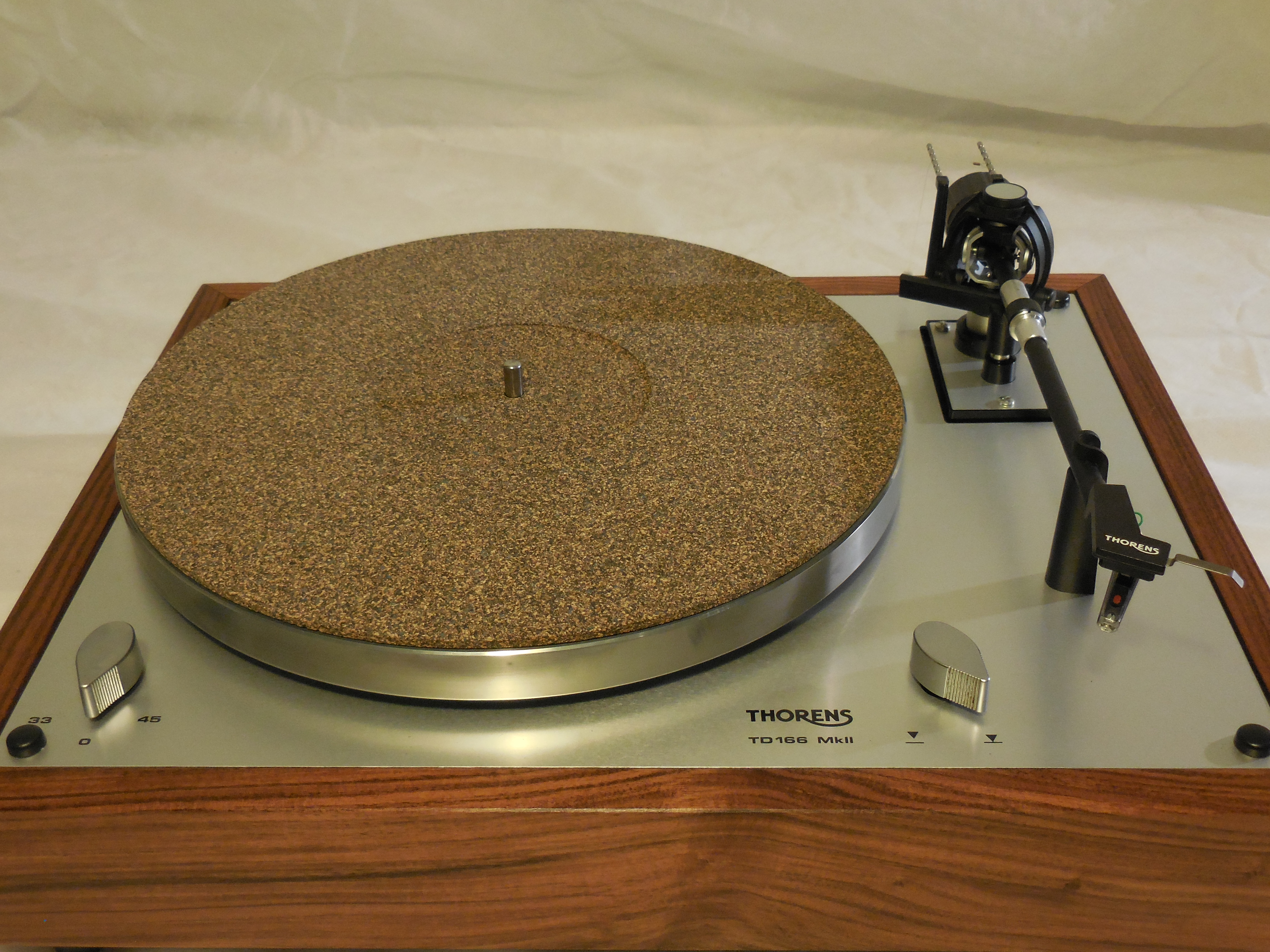 Stunning Thorens TD-166 MKII Turntable in Custom Morado Plinth
