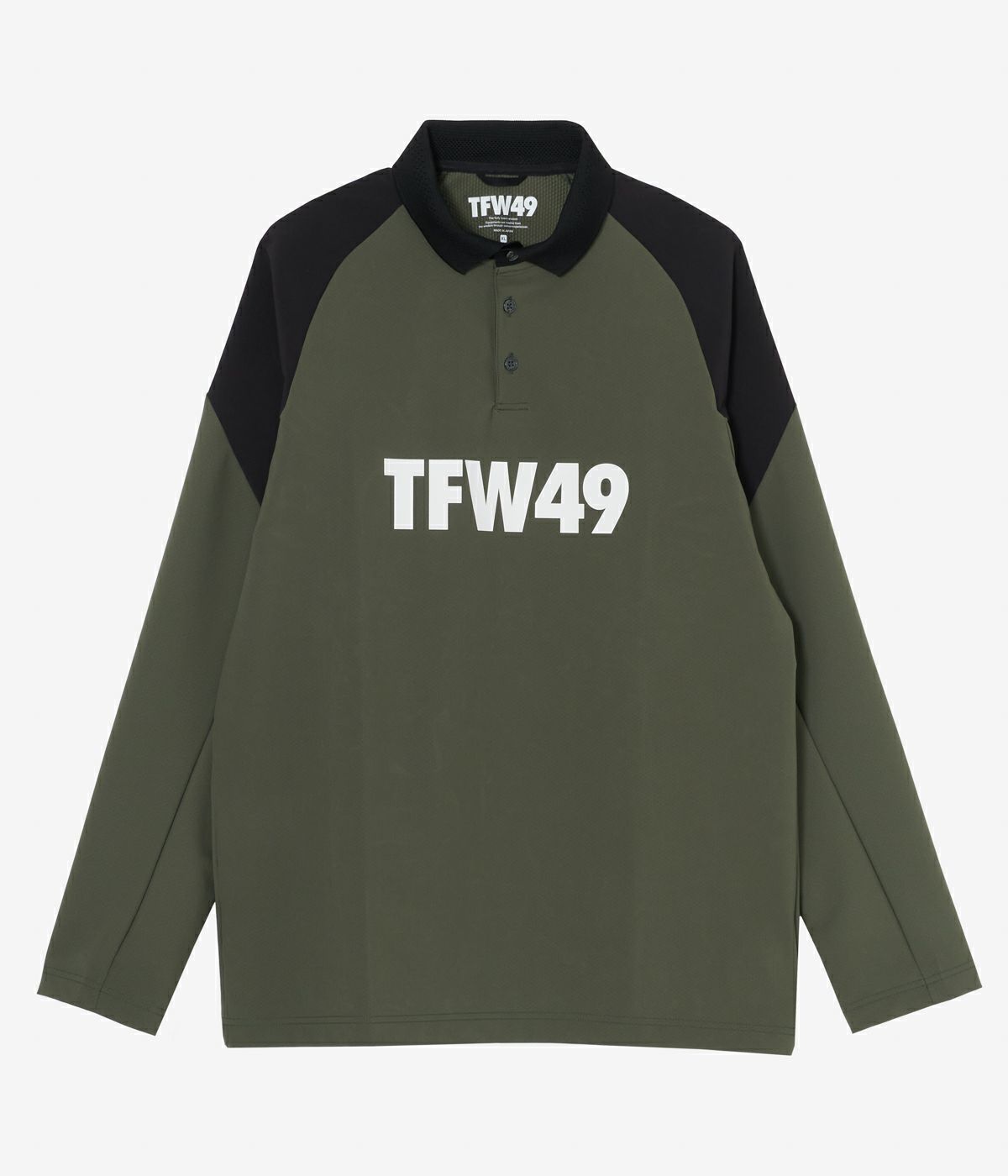 TFW49 - LONG SLEEVE POLO | ポロシャツ | カーキ | ブラック | メンズ