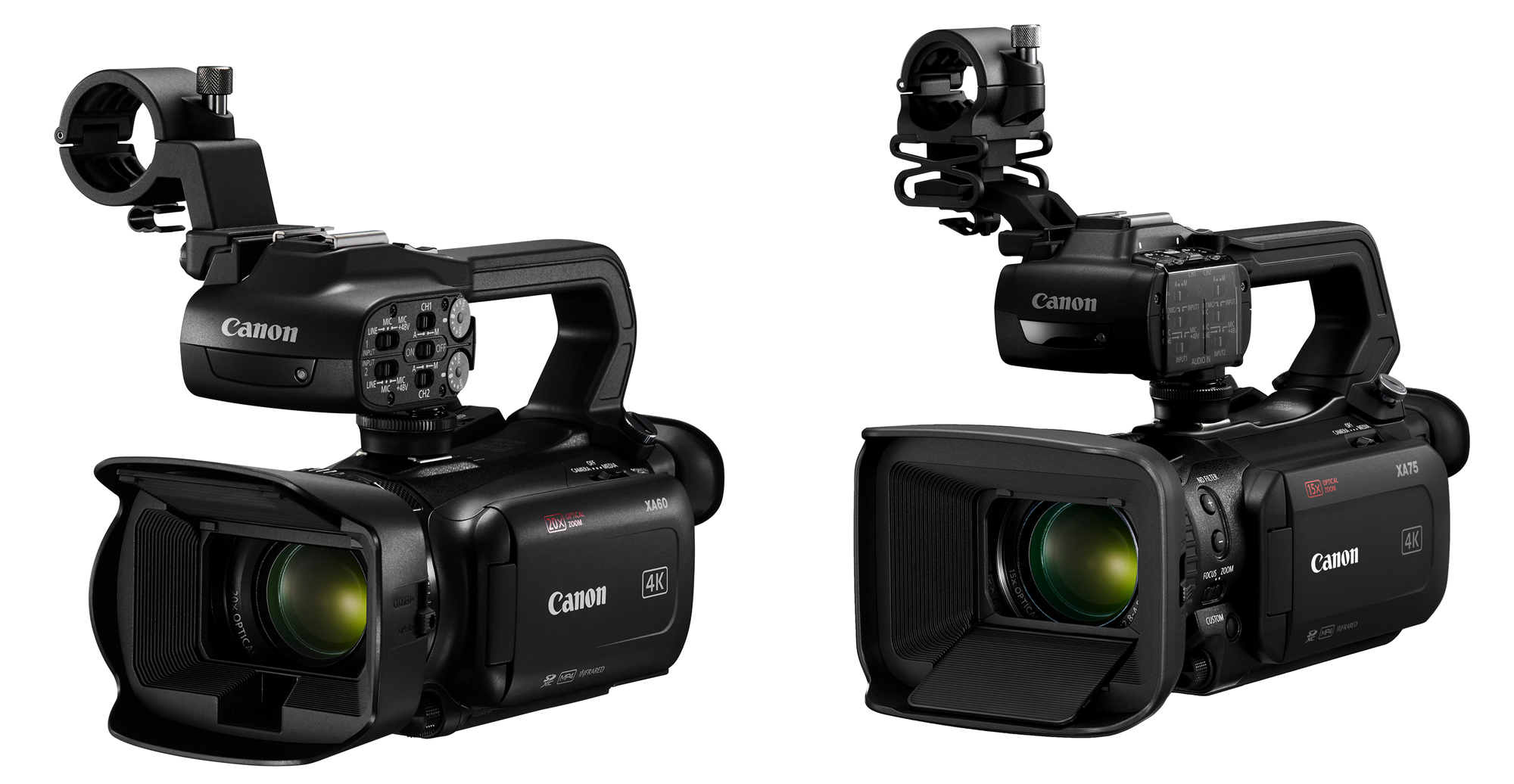 キヤノン、業務用4Kビデオカメラ「XA」シリーズの新製品3モデルを発表