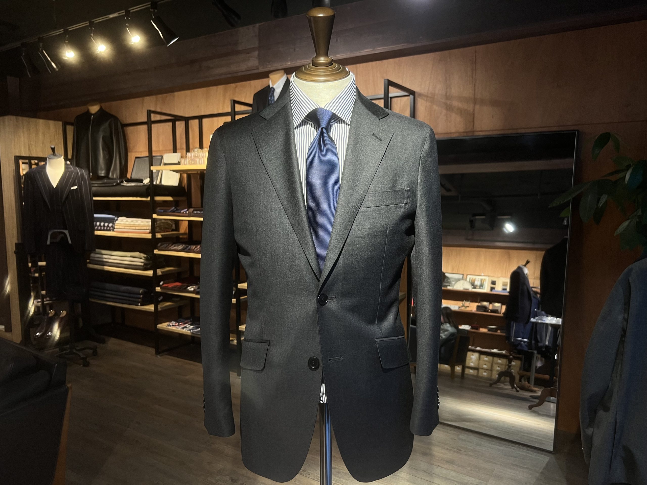 カノニコ チャコールグレー スーツ /オーダースーツ 福岡 久留米