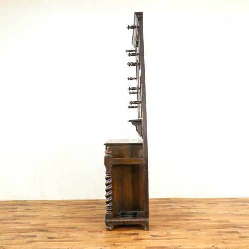 イギリスアンティーク ホールスタンド 玄関用家具 オーク材 v_59247