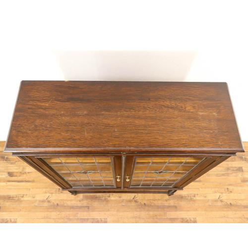 イギリスアンティーク ブックケース 書棚 オーク材 ツイストレッグ