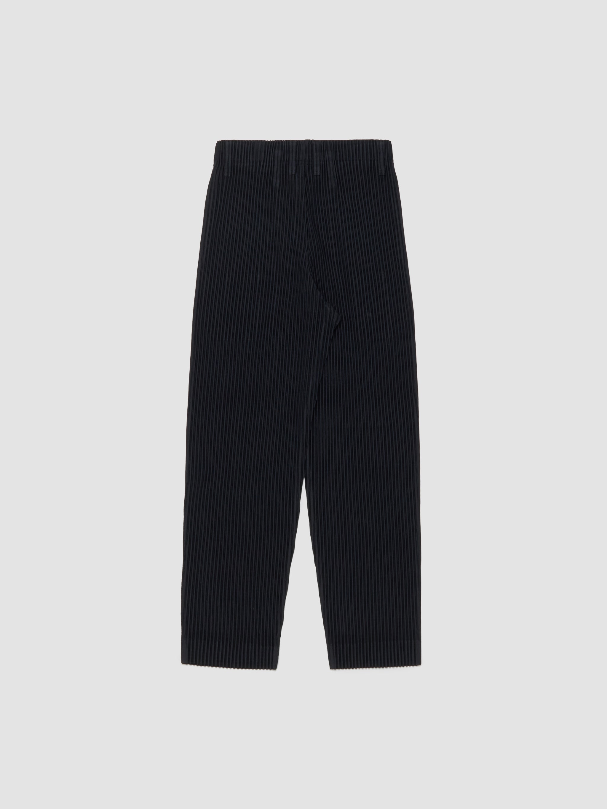 HOMME PLISSÉ Issey Miyake - Pleated Slim Fit Pants in Black