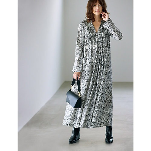 50代 ワンピース】大ヒット中 徳原文子×Curensology「リバティプリント