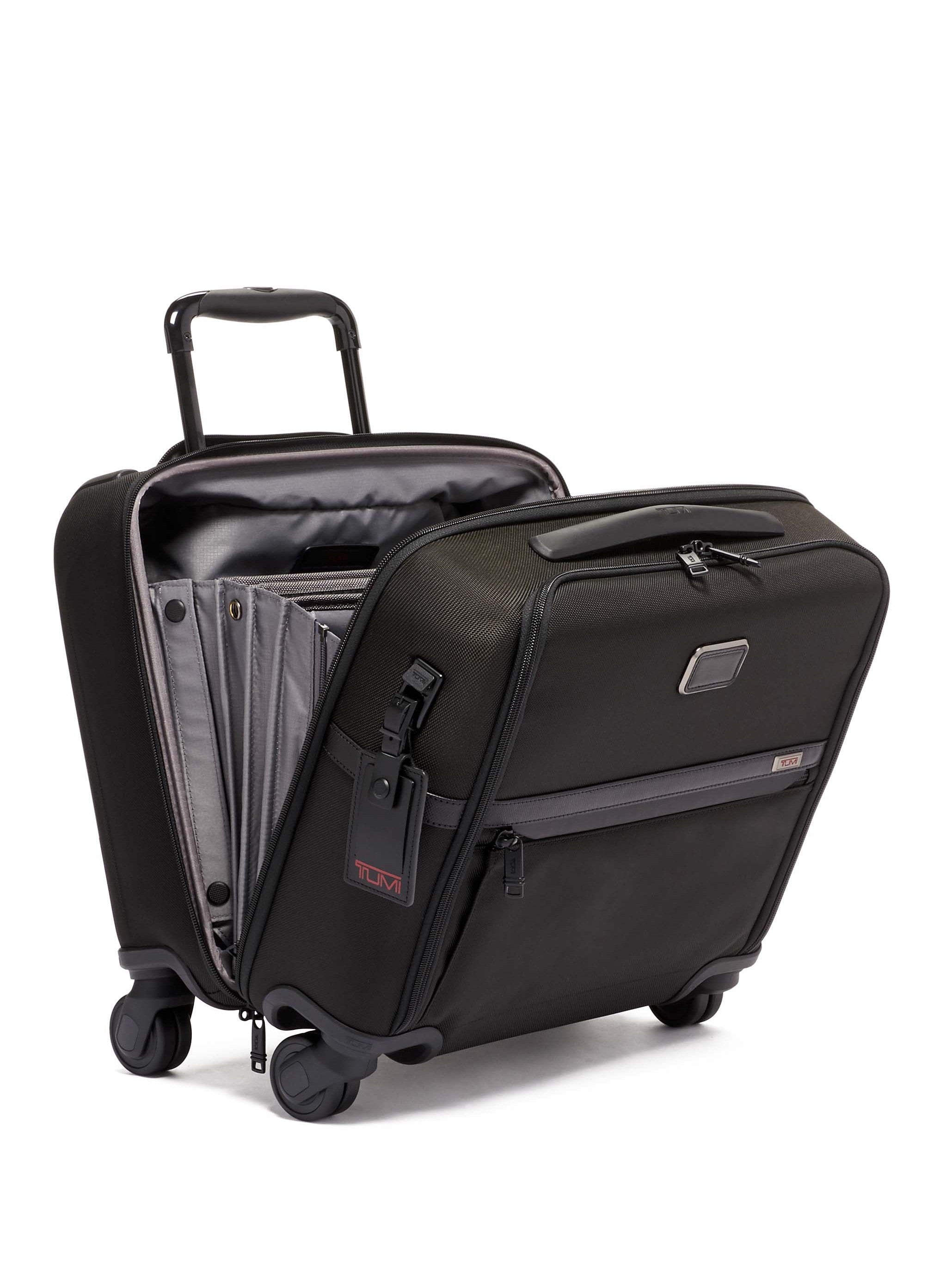 Tumi Alpha 3 Compact 4 Wheeled Briefcase – Voyage Luggage