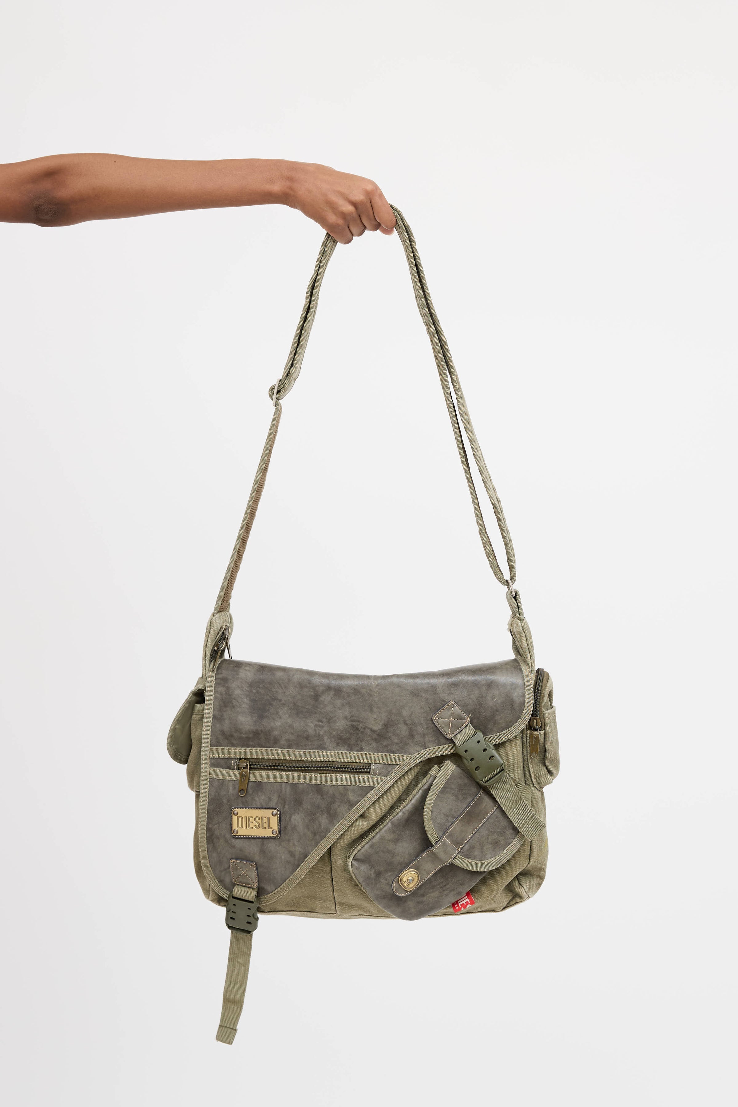 Diesel // Leather Messenger Bag – VSP Consignment