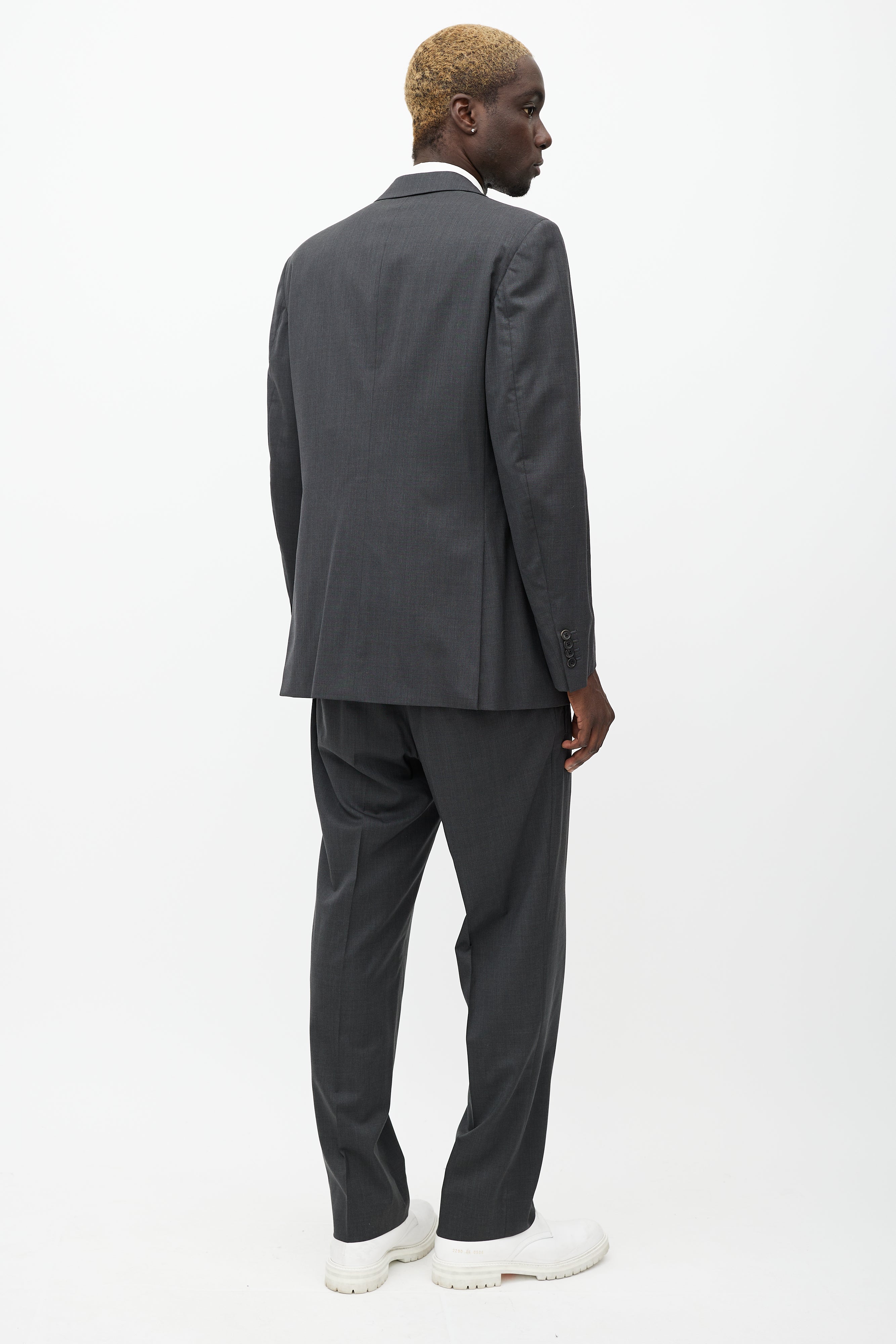 Prada // Grey Wool Pant Suit – VSP Consignment