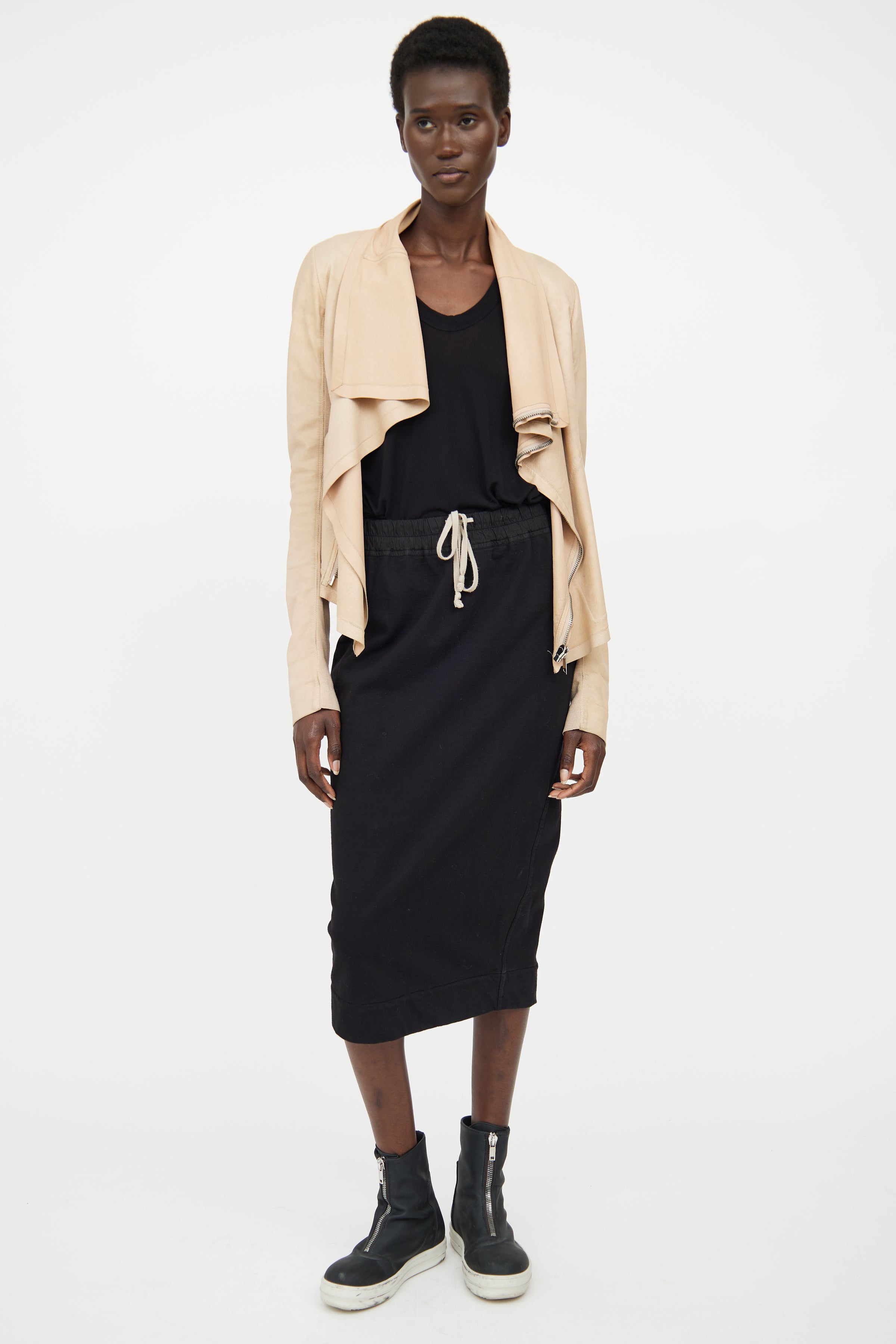 Rick Owens // Leather Asymmetrical Jacket – VSP Consignment