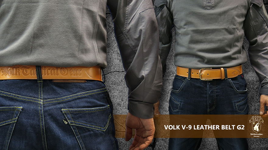 VOLK V-9 LEATHER BELT / Generation2 | VOLK TACTICAL GEAR